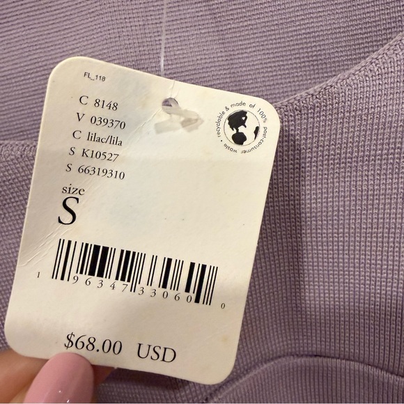 Free People Flutter By Butterfly Lilac Crop Top - Picture 9 of 12